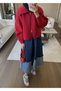 Patchwork Denim Etek Lacivert - 6