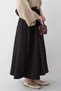 Black Skirt with Pleated Belt - 5