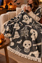 Halloven 100% Cotton Jacquard Throw & Blanket - Sofa Throw 140X210Cm - 2