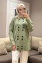 51231 - Stylish and Comfortable Felt-Polyester Women's Knitwear Long Cardigan with Button Detail - 6