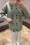 51231 - Stylish and Comfortable Felt-Polyester Women's Knitwear Long Cardigan with Button Detail - 8
