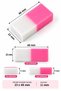 Soft Cornered Colorful Eraser Set 8 Pieces 48X23X11Mm Does Not Leave Marks Vd074 - 3