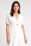 Women Eyelet Maxi Dress, White - 2