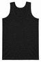 High Quality 100% Cotton Combed Ribbed Men's Undershirts Black 12-Pack - 3