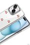غطاء CONCEPTA Newface لهاتف iPhone 14 بنمط فيونكة - (170229) نمط 9 - 2