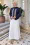 Embroidered Jacket 202718 - Dark Blue - 3