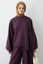 Asymmetric Detail Plum Double Set - 5