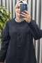 Women's Clothing Plus Size Three-Button French Cashmere Coat - 3