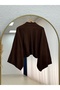 Zinnur Wide Sleeve Knitwear Tunic-Kr5076 Brown - 6