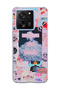 Mi 13t Compatible Women's Power Pink Collage Printed Transparent Phone Case