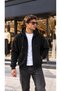 Men's 3 Thread Hooded Zippered Sweat Jacket Cty-Çtn-507