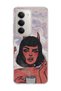 Redmi 15 Compatible Horned Girl Cloud Printed Transparent Phone Case
