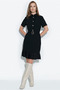 Pile Detailed Knee-Length Dress - 4