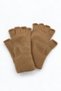 Women's Soft Furry Soft Cut-Finger Gloves Camel - 4