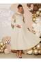 Rochie maxi, crem - 3