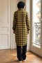 Long Plaid Lumberjack Shirt Tunic Yellow Hm2972 - 3
