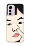 Mi 12 Lite Compatible Funny Face Nose Printed Transparent Phone Case