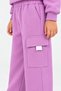 32810-26 Girl's You & Me Printed Sweatshirt and Wide-Leg Pants with Cargo Pockets 2-Piece Set 7-10 Years Old - 7
