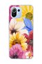 Mi 11 Lite Compatible Sunflower Watercolor Printed Transparent Phone Case