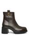 D26Kb-1955 Thick Heeled Daily Brown Women's Boots