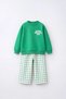 Boy's Back Printed Checkered Tracksuit Set Luc-5623 - 3
