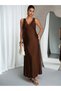 Rochie maxi, maro - 6