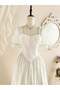 Rochie maxi, crem - 3
