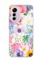 Mi 12 Lite Compatible Rose Daisy Lavender Printed Transparent Phone Case