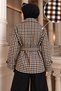 Apolet Detailed Plaid Trench Coat Tsd260356 Brown - 5