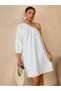 Rochie mini, alb - 5
