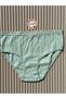 Women's Cotton Ribbed Fabric 6-Piece Black, Blue, Tan, Pink, White, Green Color Bato High Waist Panties - 7
