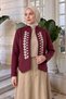 Embroidered Jacket 202718 - Bordo