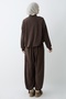 Pleated Gathered Bitter Brown Double Set - 5
