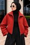 Gingham Bomber Jacket Tsd260357 Red
