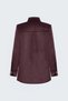Snap Detailed Suede Shirt - Burgundy - 7