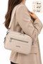 Women's Shoulder and Handbag with Strap, Double Compartment, Daily Use Bag, Multi-Compartment