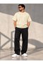 Men's Oversize Basic Ribbed Crew Neck T-Shirt - 2