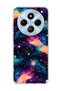 Redmi 14C Compatible Colorful Galaxy Printed Transparent Phone Case