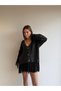Soft Textured V-Neck Cardigan with Lace Skirt and Sleeves - 2