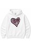 Love in Motion – Pink Graffiti Heart Graphic Hoodie