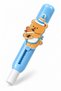 Teddy Bear Length Adjustable Eraser Pen Type 100mm Blue Vd076 - 4