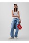 Kırmızı Kalp Baskılı Pouch - 4