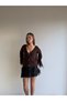 Soft Textured V-Neck Cardigan with Lace Skirt and Sleeves - 4