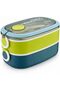 3-Layer Bento Lunch Box, BPA-Free, 8.2x4.7x4.6 inch