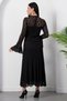 High Collar Flounce Sleeve Lace Dress Dks1473 - 8