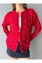 Women's Double Zipper Napoleon Cardigan - 2