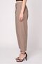 Women Regular Fit Straight Leg Plain Pants, Tan - 3