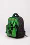 Set of 3 Leather Mınacrafl Printed Nursery Kindergarten Bag and Lunch Bag with Pen Holder and Small Wallet as a Gift - 5