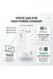 PLB142 GaN 67W High Power Fast Wall Charger, Ultra-Compact Power Delivery Adapter for MacBook, iPhone and Android - White - 6