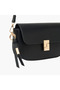 Textured Crossbody Bag with Button Closure - 4